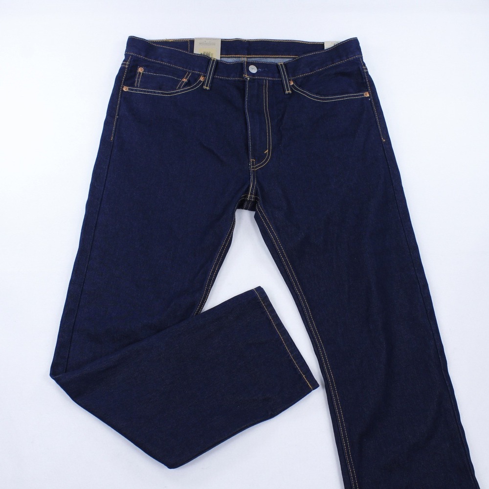 Levi's 513 Slim Straight Men's Jeans W34 L30 Dark Indigo NWT